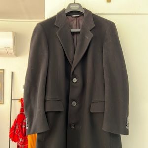 Authentic Christian Dior Monsieur Sport black wool top coat.